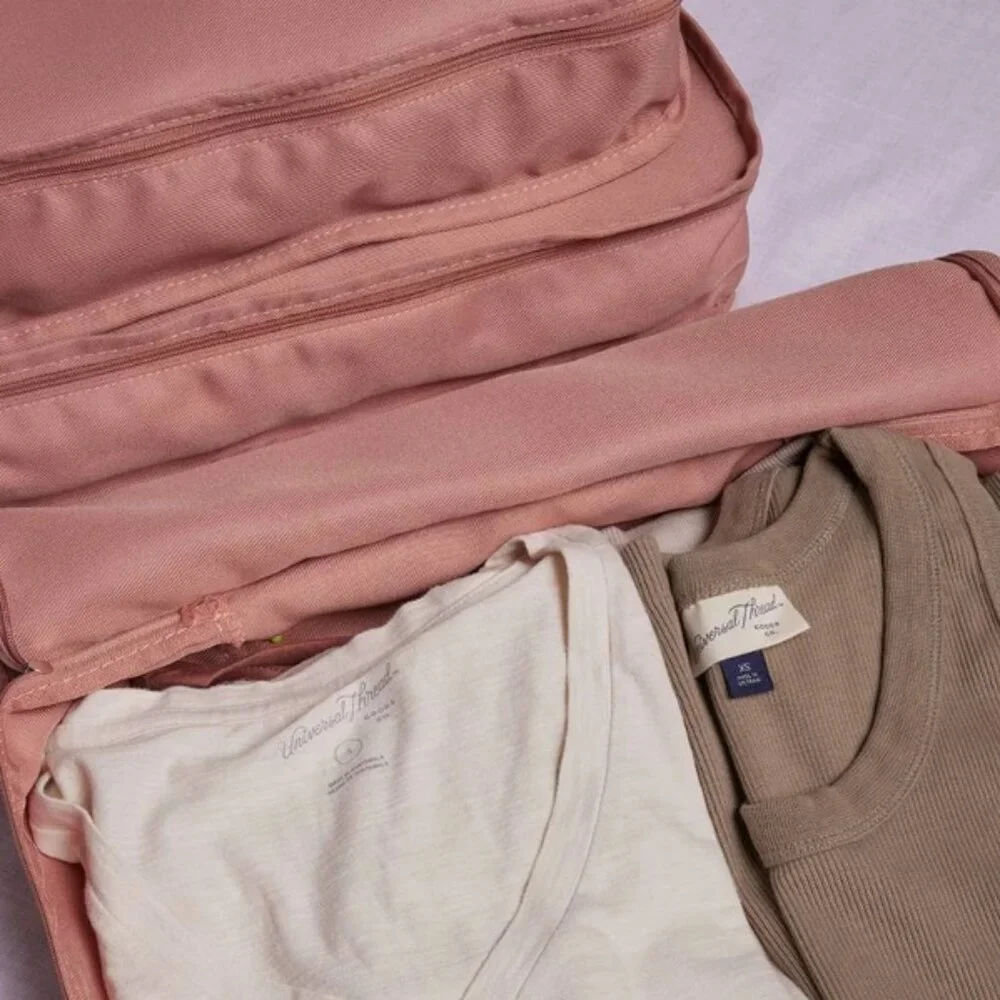 ❣️2/$36 Hanky Panky Set of 3 Packing Cubes Blush Mauve Pink Retail Price $48.00